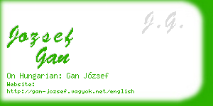 jozsef gan business card