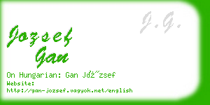jozsef gan business card